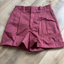 Women  s Vintage Sea Palms By Hartwell Short High Waist Mauve Size 11/12 USA Made