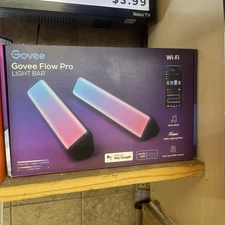 Govee - Flow Pro RGBICWW Smart Light Bars With Camera - Black, H6049