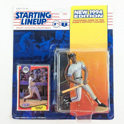#ad 1994 Charlie Hayes Starting Lineup Figure Card Colorado Rockies MLB Rookie New $12.97