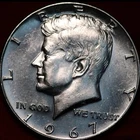 1967 Kennedy Half Dollar 40% Silver Uncirculated Uncertified US Coin Gem BU