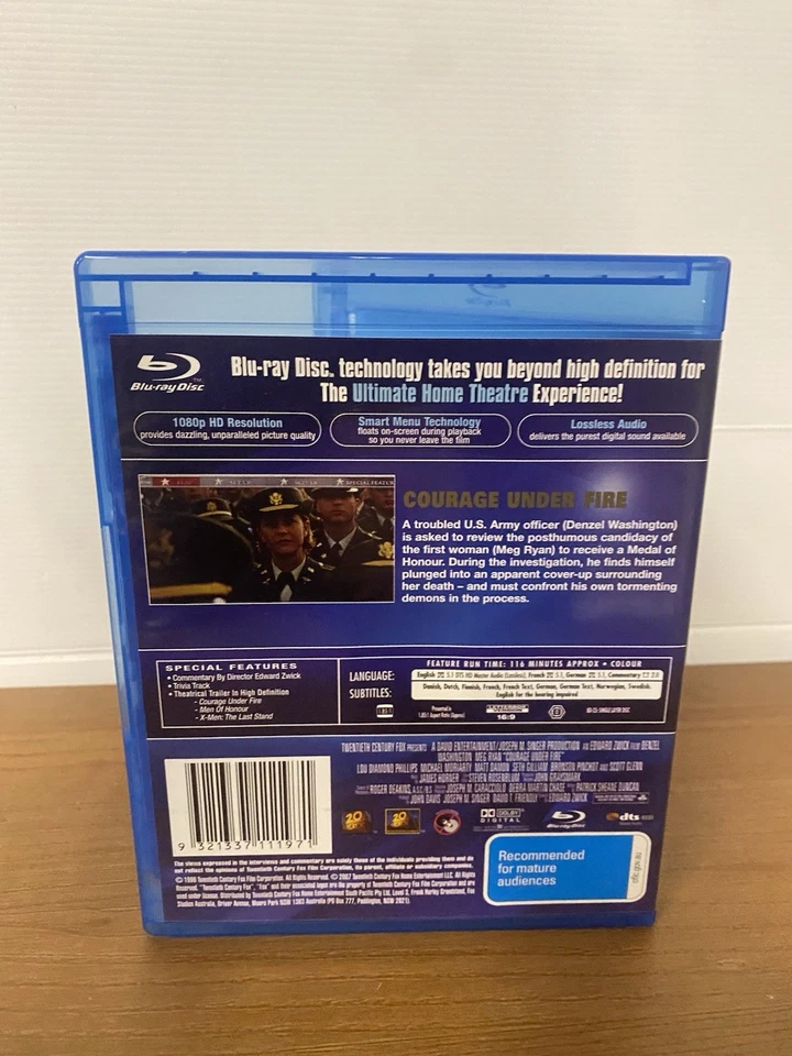Courage under Fire (Blu-ray, 1996) Region B A3 - image 3 of 4