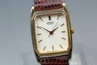 SEIKO 1221-5140 Gold Tank Ladies Watch New Battery  Vintage 1993 Near MINT JAPAN