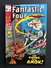 Fantastic Four #111 (1971) Marvel Comics Stan Lee John Buscema Thing Runs Amok