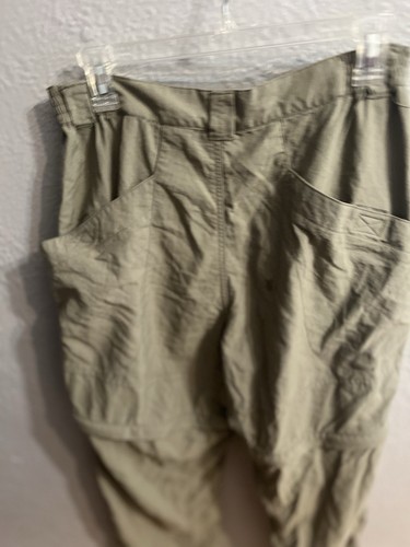 Columbia Convertible Pants Mens Vintage Greenish Nylon Zip Off Size Medium - Picture 5 of 8
