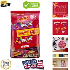 Colorful Assorted Candy Variety Pack - Fun Size SKITTLES & STARBURST, 32.28 Oz