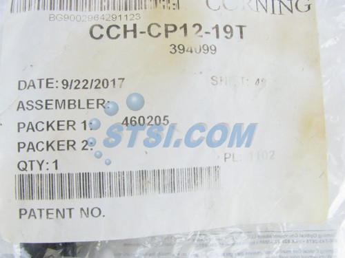 Corning CCH-CP12-19T Panneau de brassage, 12 adaptateurs monomodes ST Simplex OS2 ~STSI - Photo 3/5