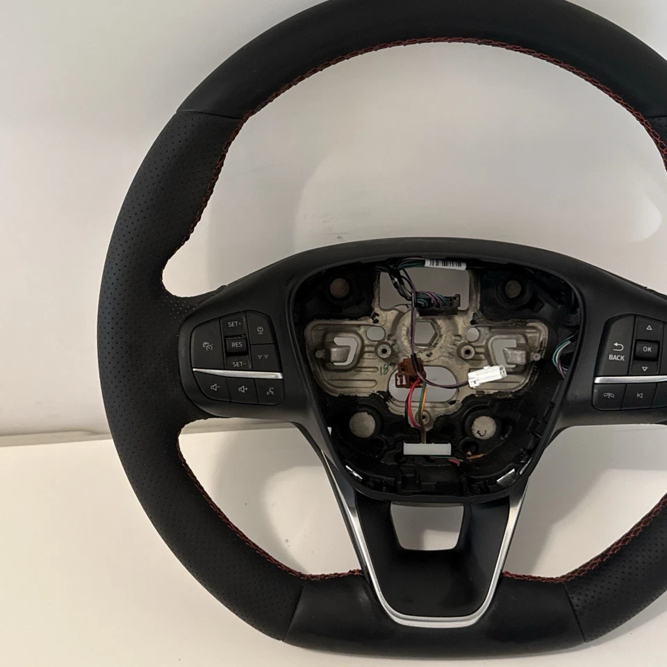2024 FORD ESCAPE FLAT BOTTOM HEATED RED STITCHING STEERING WHEEL OEM - Image 2 of 4