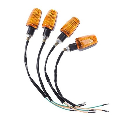 1 Pair Motorcycle Flasher Blub Turn Signal Lamp DC 12V Motorbike Indicator Li F3
