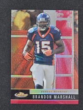 2008 Topps Finest Red Refractor #65 Brandon Marshall Denver Broncos /25