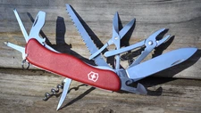 Victorinox Hercules Swiss Army 111mm Multi-Tool Knife 18 Function -- Excellent