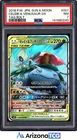 Pokemon 2018 Celebi & Venusaur GX 001/095 Tag Team RR Tag Bolt Japanese PSA 7