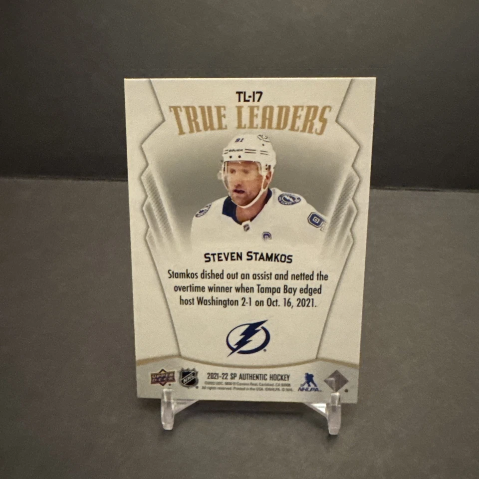 2021-22 Upper Deck SP AUTHENTIC TRUE LEADERS Hockey #TL-17 Steven Stamkos EX/NM - Image 2 of 2