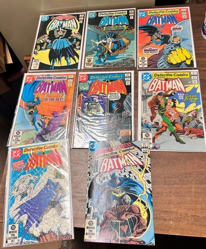 Vintage Lot of 8 DC Comic Books DETECTIVE COMICS BATMAN #518-531 ~ Very Nice