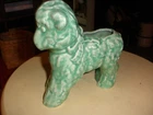 Vintage Green McCoy Lamb Planter