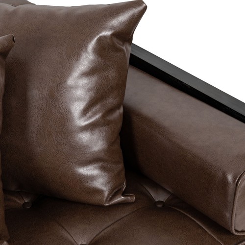 Best Loveseats Reviews Buying Guide 2024 BUTTON TUFTED STITCHING FAUX LEATHER - Picture 13 of 13