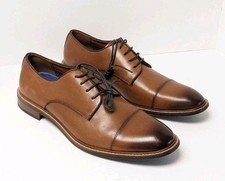 Vince Camuto Lamson Cap Toe Oxford, Brown Leather, Men's 13 M