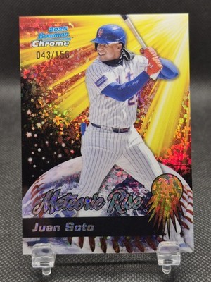 2025 Bowman Chrome Juan Soto Meteoric Rise Mini Diamonds Refractor /150 Mets