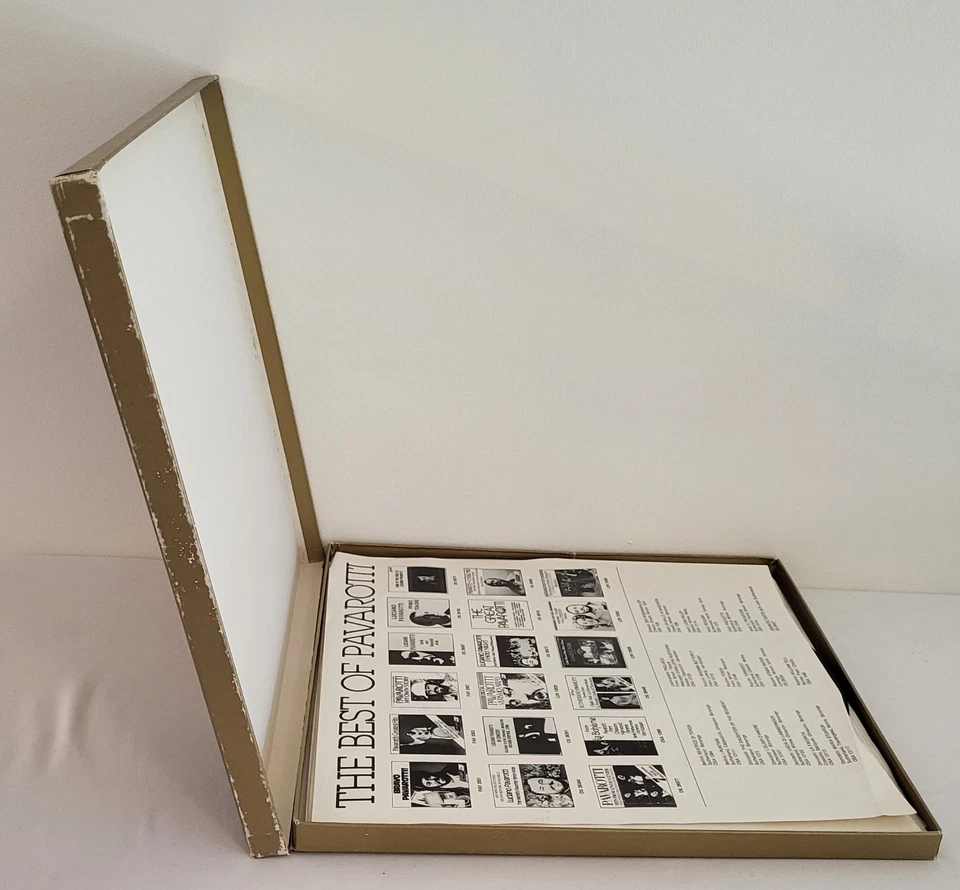 The Best of Pavarotti Vinyl LP Box Set LONDON PAV2009 33RPM Poster NM / EX - Image 4 of 4