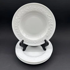 Bernardaud Louvre Limoges Set of 4 Rimmed Soup Bowls 8 5/8"
