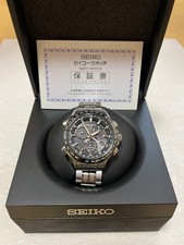 SEIKO Astron Chronograph SBXB003 8X82 GPS Solar Men's Wristwatch Used From Japan