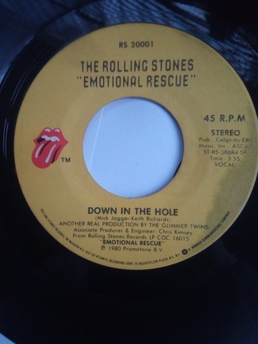 Rolling Stones - Emotional Rescue/ Down in the Hole. 1980 (RS-20001) - Picture 5 of 6