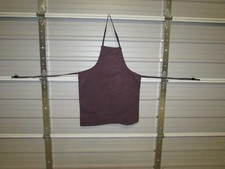 NEW HEAVY DUTY COTTON WORK APRON, 33" x 25", MAUVE H 