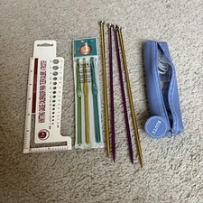 Lot Of Misc Crocheting, Knitting Supplies, Tools