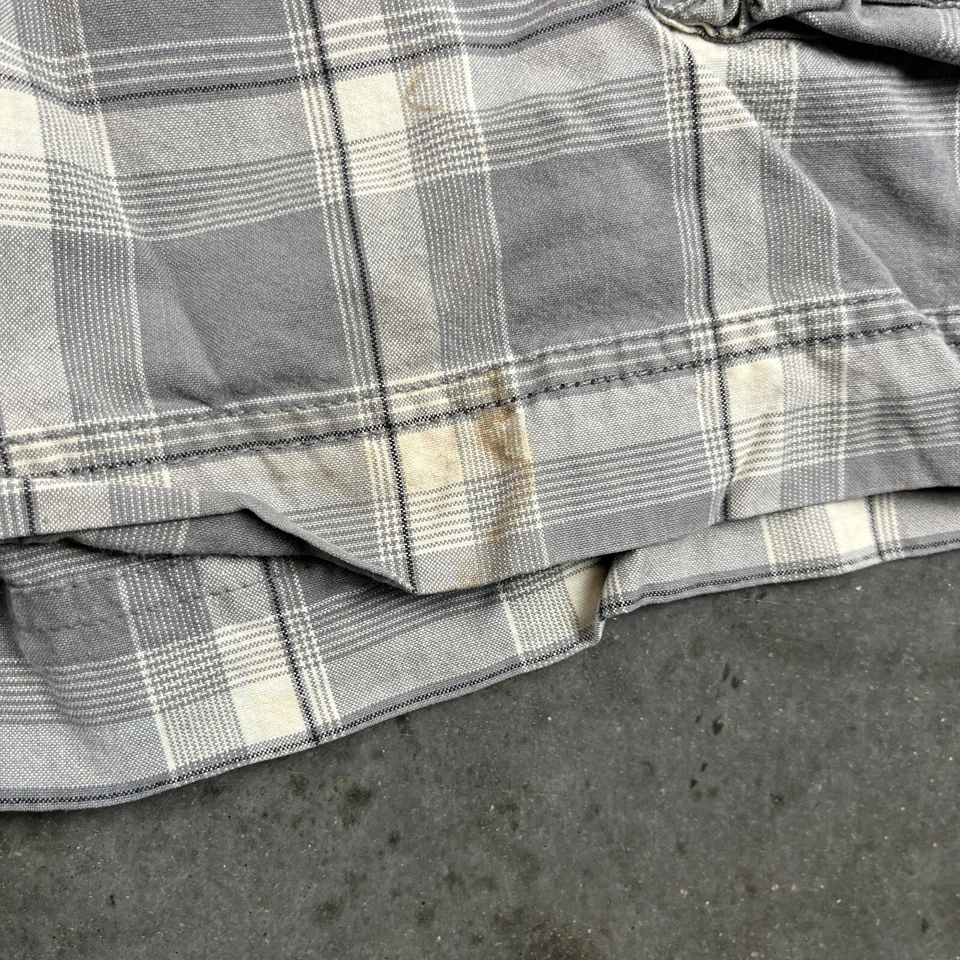 Pantalones Cortos Urban Up Cargo Para Hombre 36 Gris A Cuadros Sueltos Y2K Defectos Menores Usados Foto 4 de 4