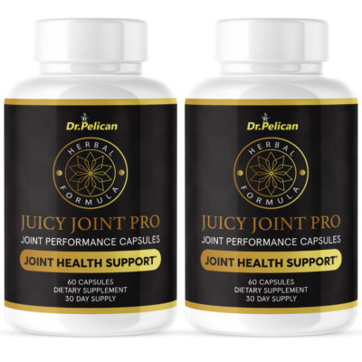 Juicy Joint Pro- Joint Health Support- 2 Bottles- 120 Capsules