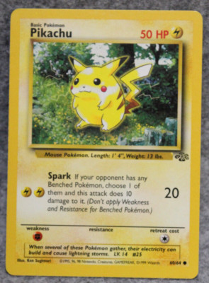 Pokemon TCG Pikachu 60/64 Jungle Common Card LP