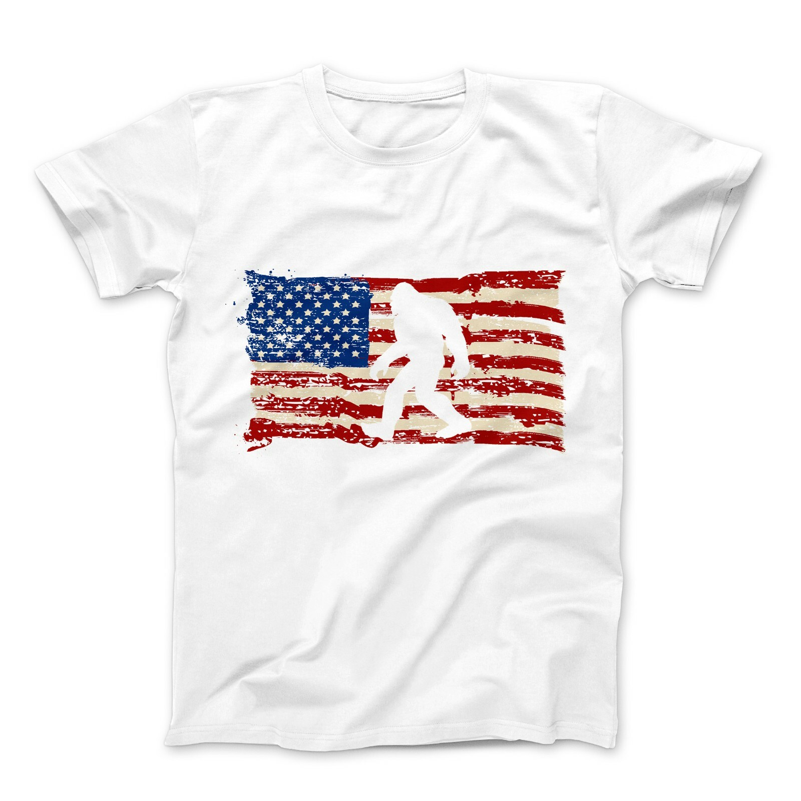 bigfoot american flag shirt
