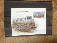 Zambia Sambia Briefmarken Postfrisch Block Trains Eisenbahn