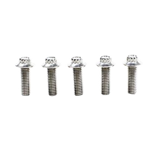 5 PCS Silver Stainless Steel Rear Brake Rotor Bolts for Harley FXBB FLTR FLH FXD