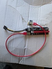 GPU Rise PCI-E 1x to 16x Powered USB3.0 GPU Riser Extender SATA