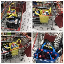 10 Pack Reusable Reinforced Handle Grocery Bags - Heavy Duty Large Shopping T...