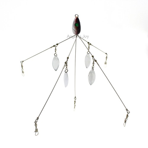 5 Arms 4 Blades Umbrella Alabama Rig for Bass Crappie Lure Fishing Bait eBay