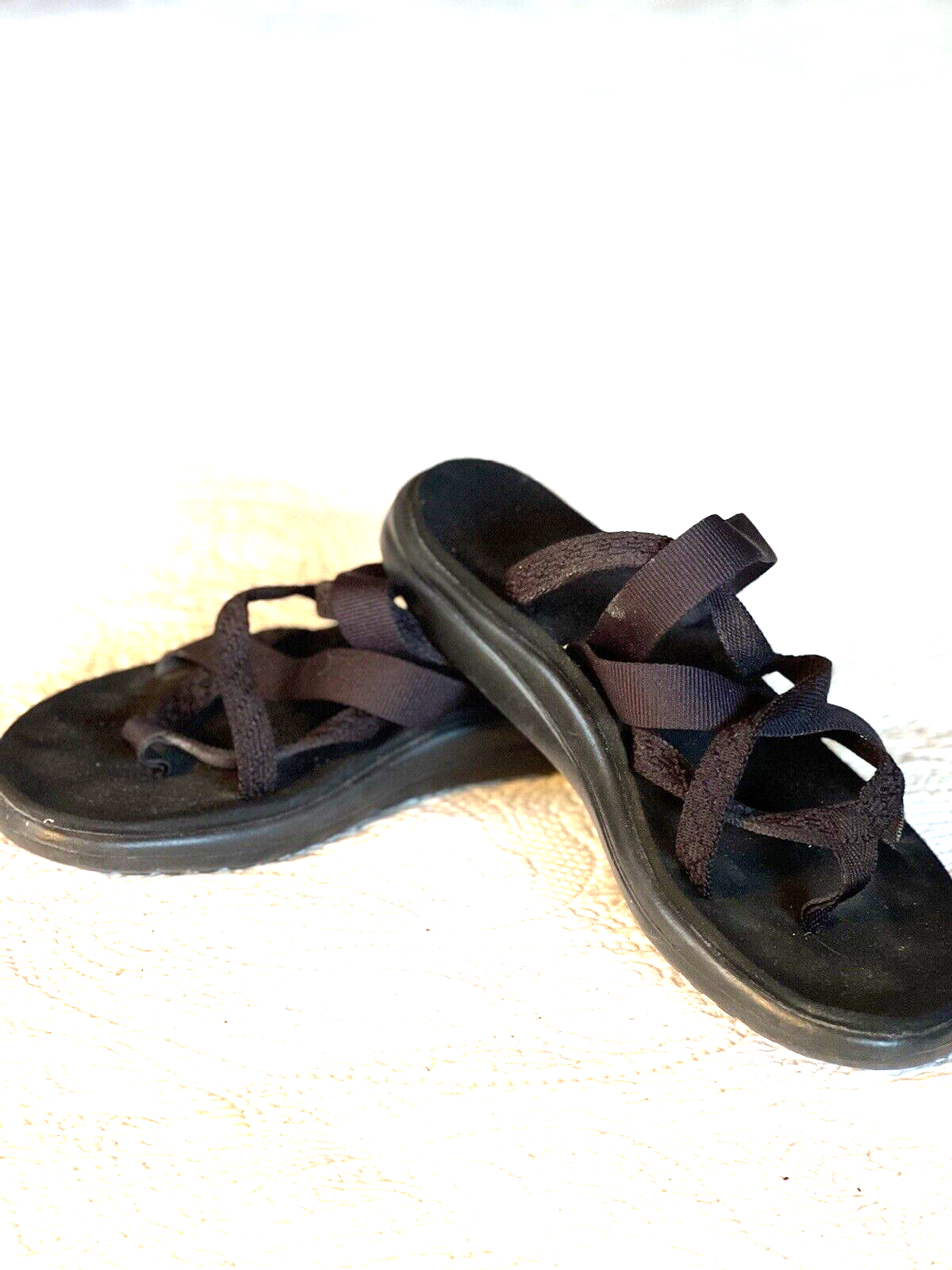 TEVA SZ 8 TOE POST BLACK FLIPFLOP ARCH SUPPORT SOFT FEEL eBay