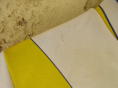 Maillot Cycliste Vintage UNICO – Jaune Fluo Années 70, Taille S, Super état !