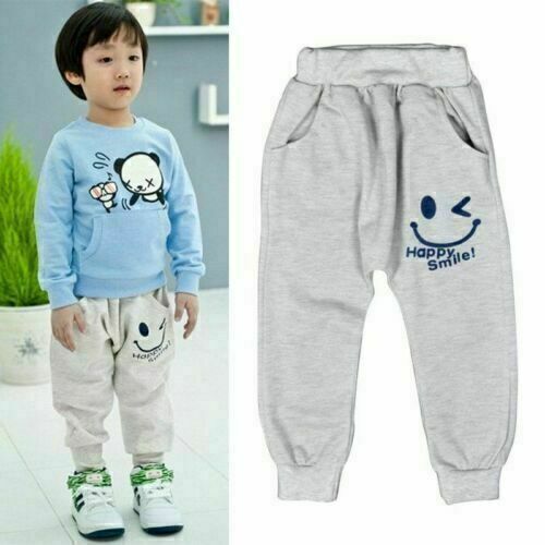 Kids Boys Girls Hippie Harem Pants Sports Slacks Joggers Jogging Trousers Daily - Picture 9 of 42