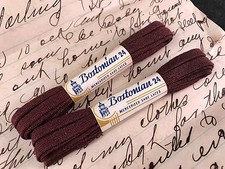 TWO PAIR OF VINTAGE NEW IN PACKAGE BROWN BOSTONIAN 24 MERCERIZED SHOELACES