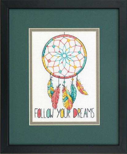 Cross Stitch Mini Kit ~ Dimensions Follow Your Dreams Dreamcatcher #70-65158 - Picture 2 of 6