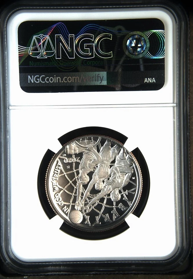 🔥 2020-S Basketball Hall Of Fame Commemorative 50c NGC PF 70  UC TO - Image 2 of 2