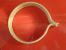 Vintage 1940s Ivory Bakelite Baby Crib Carriage 2 3/4 in. diam. Blanket Clip