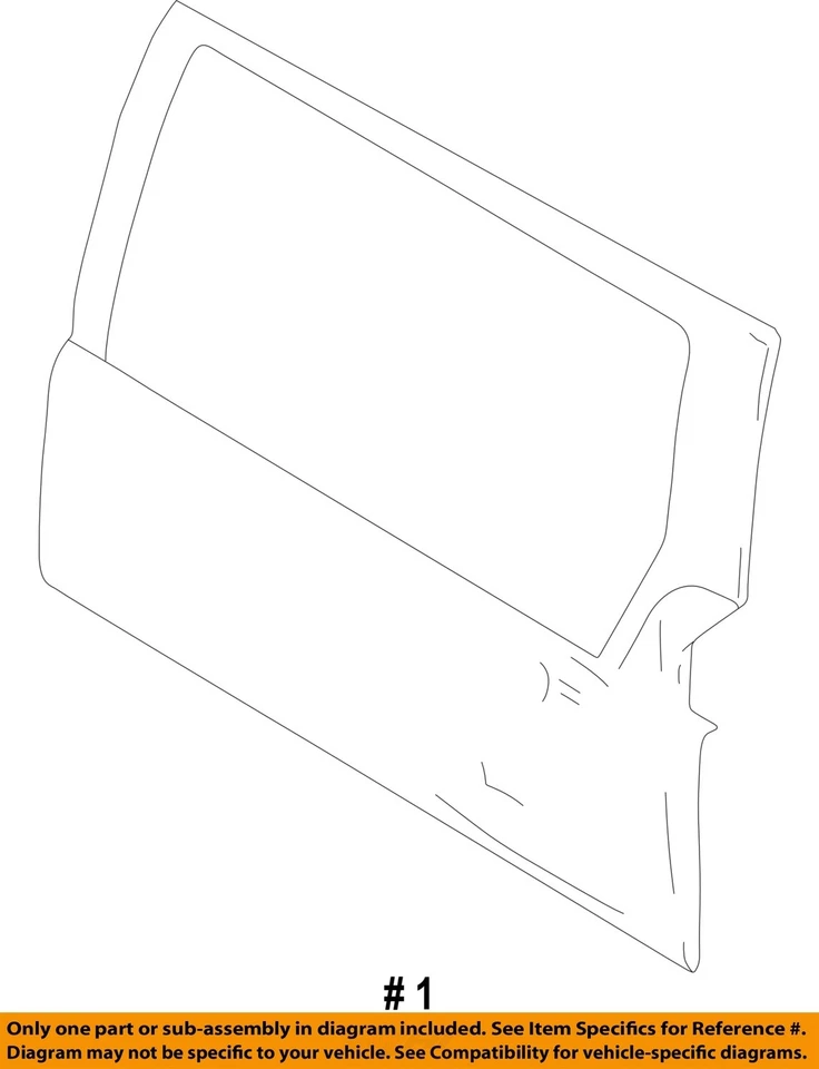 Used Rear Cargo Door Door Assembly Back fits: 2000 Chevrolet Tracker 4 Dr fixed Foto 4 de 4