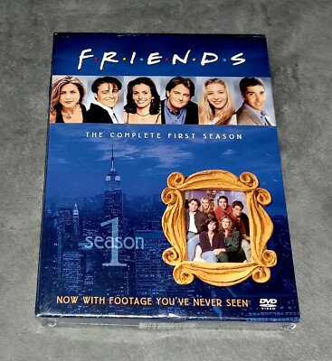FRIENDS SEASON 1 COMPLETE DVD JENNIFER ANISTON MATTHEW PERRY COURTENEY COX 2002