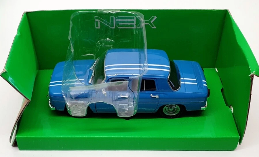 Renault R8 Gordini Welly escala 1/24 diecast - 24015W 1964 - azul Foto 4 de 4