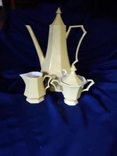 Independence Ironstone, DAFFODIL,  Coffee Server and Cream & Sugar set