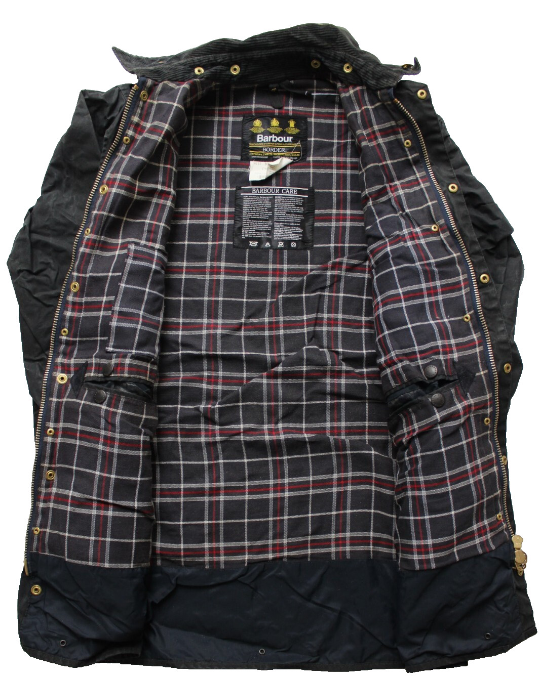 Barbour Border A205 men's  wax jacket  C38  / 97cm navy LJKTC613 image 4