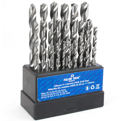 HSS Spiralbohrer-Set 9-tlg. – Für Metall, Größen 14,5–30 Mm, Mit Morsekegel MK2/MK3 (im Holzkoffer)