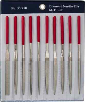 Grobet 33.95 File Set: 10 Pc, Diamond Includes (10) Files